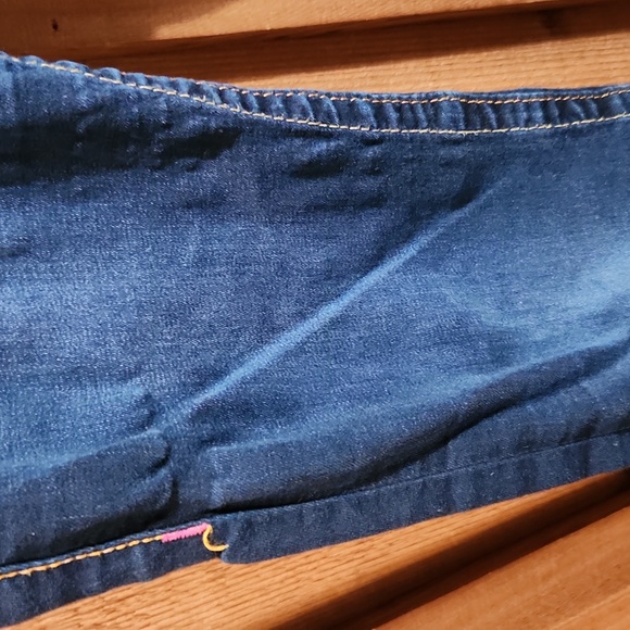 TRUE Religion Capris Dark Wash Stretch Denim Women's 28 Contrast Stitch - Picture 8 of 8